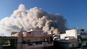 Υπό έλεγχο η πυρκαγιά που ξέσπασε στο Πανεπιστήμιο Κρήτης (ΒΙΝΤΕΟ&ΦΩΤΟ)