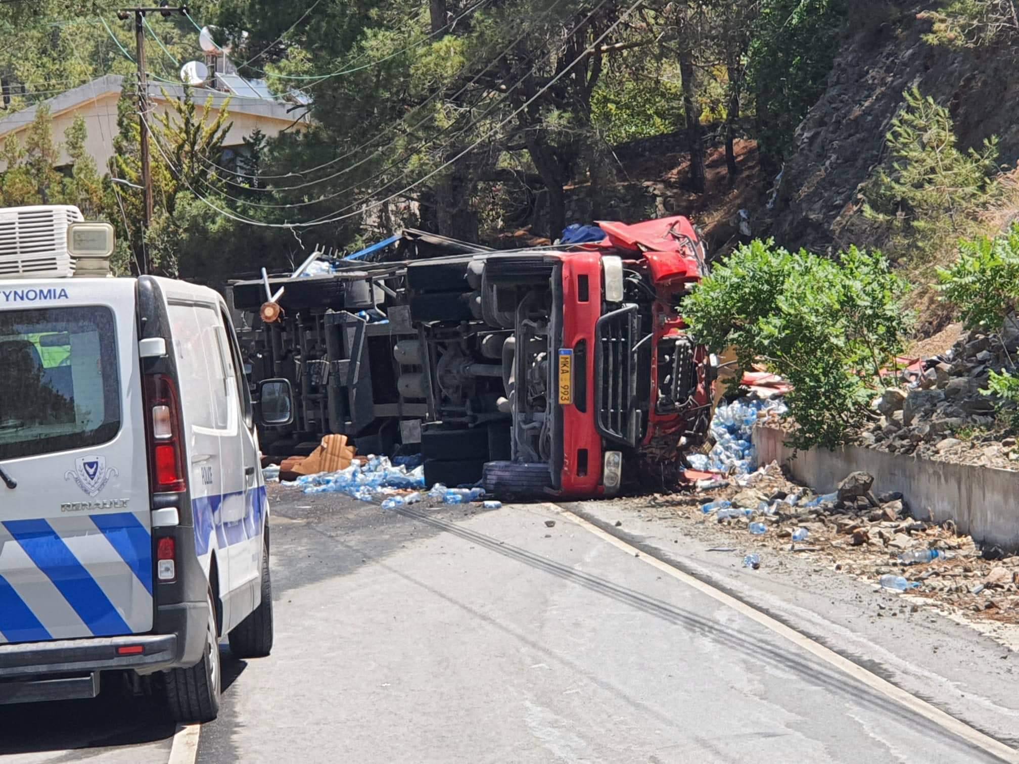 Ψάχνουν για βλάβη στο φορτηγό που οδήγησε στο θάνατο τον 32χρονο Θανάση (BINTEO)