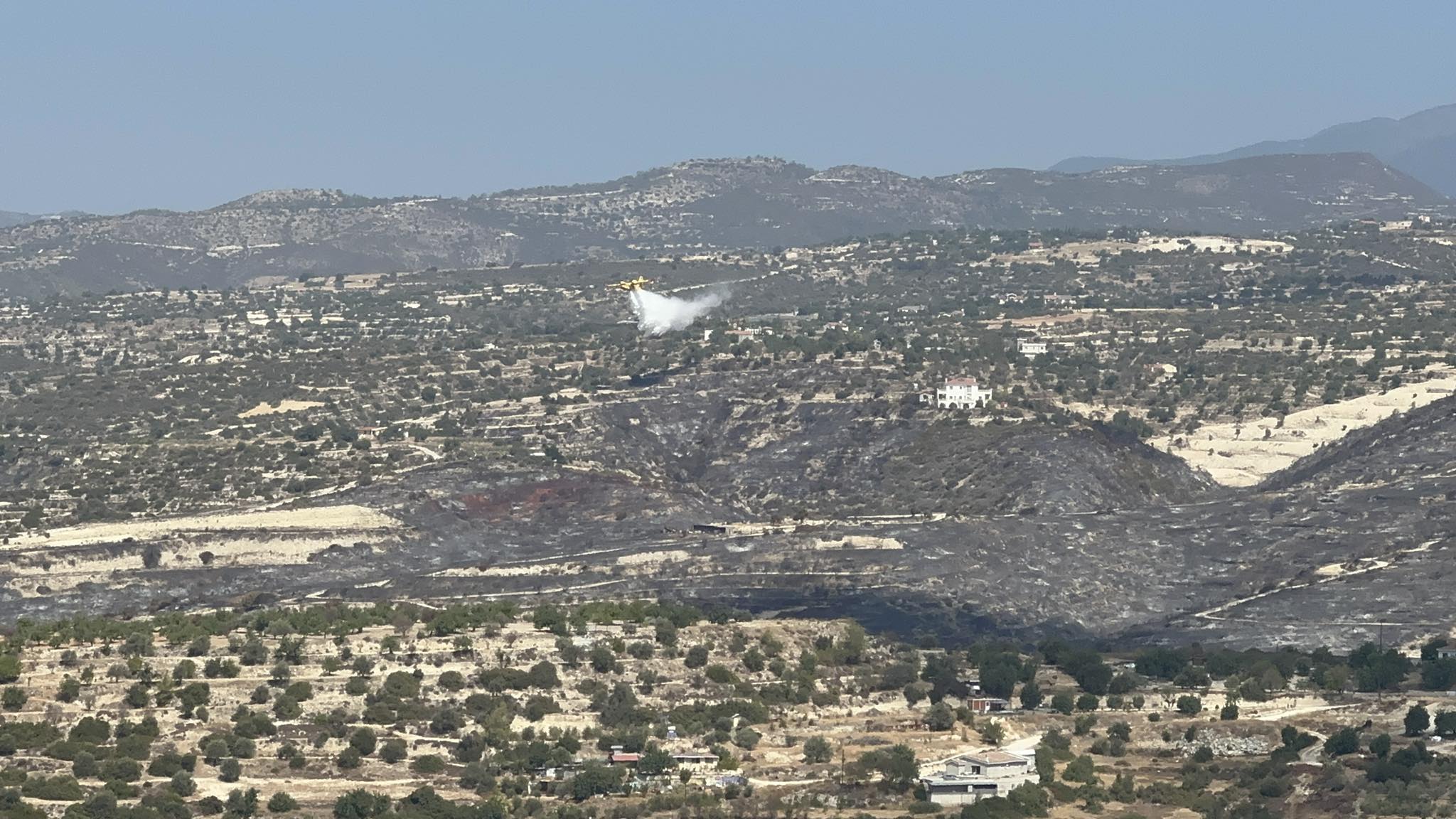 Υπό έλεγχο η πυρκαγιά στη Λεμεσό, σε επιφυλακή για μία εβδομάδα οι Αρχές