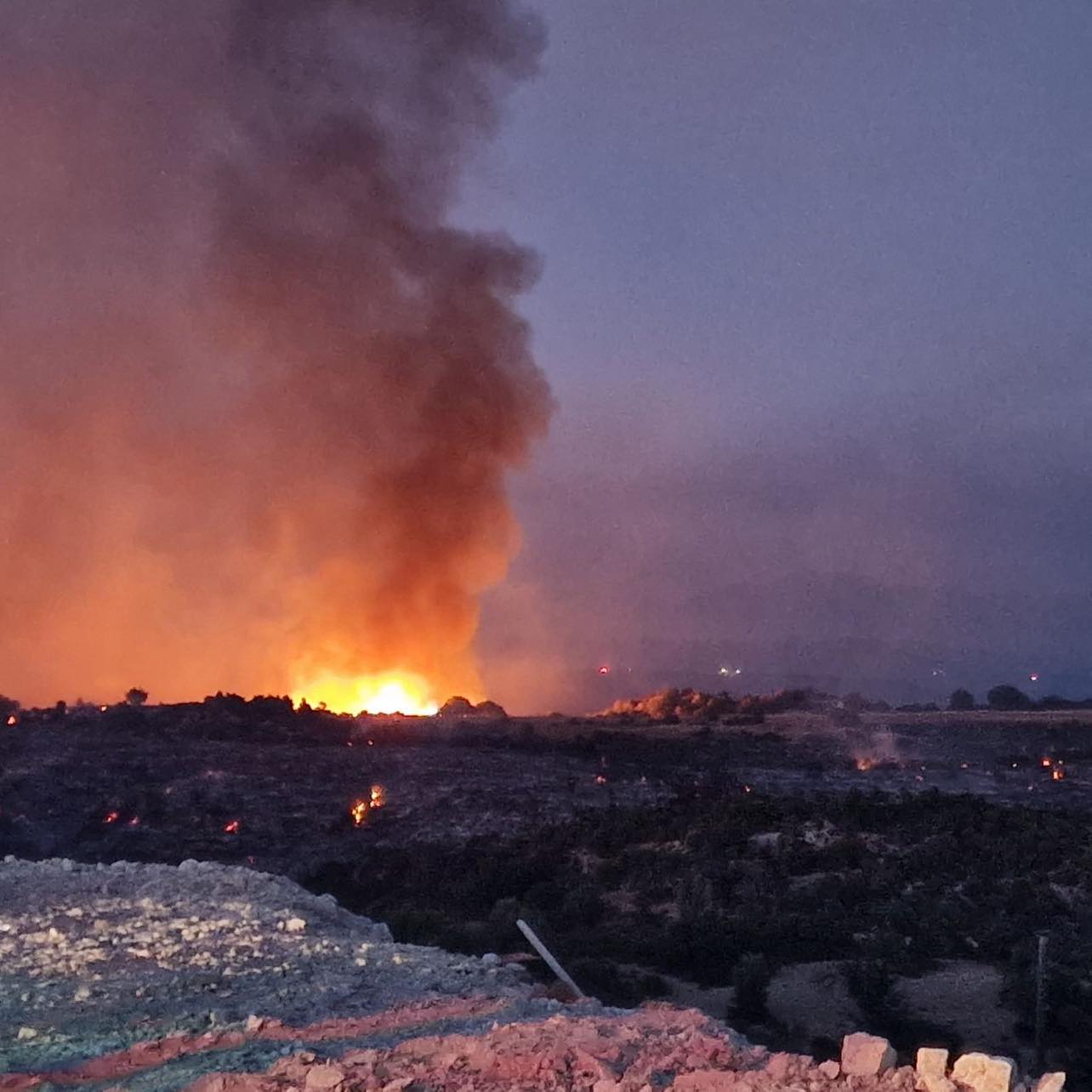 LIVE: Οριοθετήθηκε περιμετρικά η φωτιά, ολονύχτια θα είναι η μάχη της πυρόσβεσης