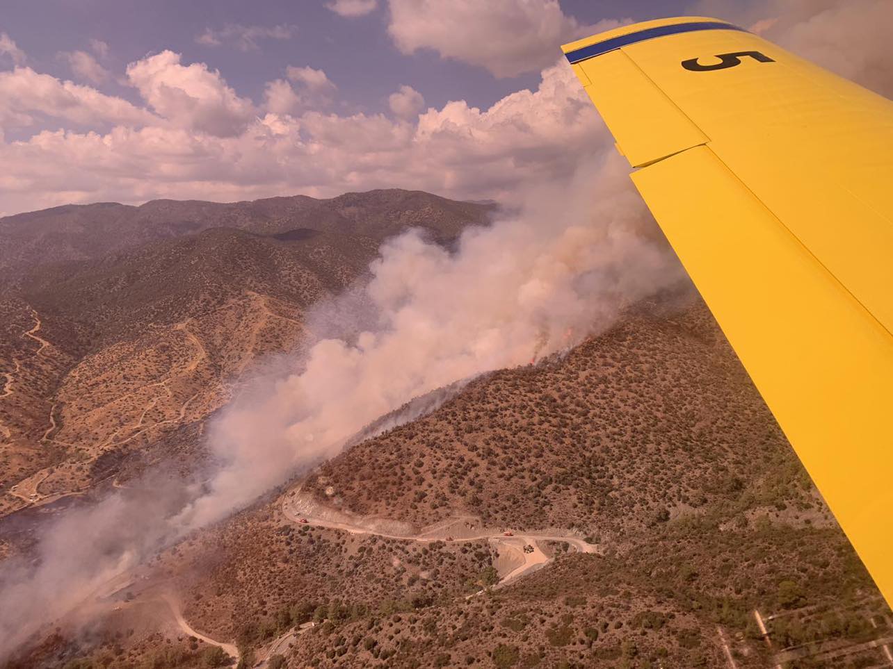 Ολονύχτια μάχη με τις φλόγες στη Λεμεσό, σε εφαρμογή και το Σχέδιο Ήφαιστος