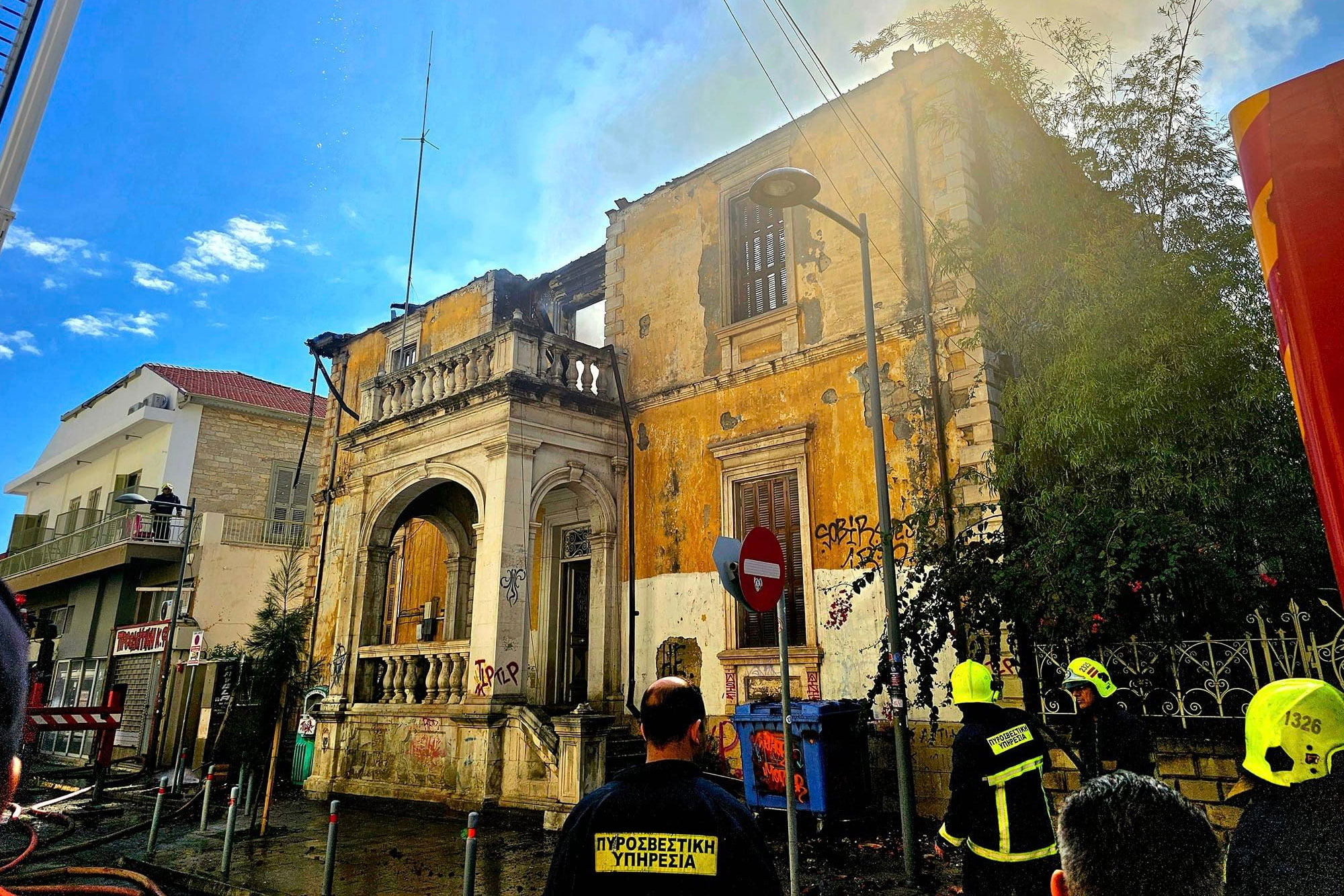 Λύπη για την φωτιά στο αρχοντικό Παυλίδη εκφράζει ο Δήμος Λεμεσού