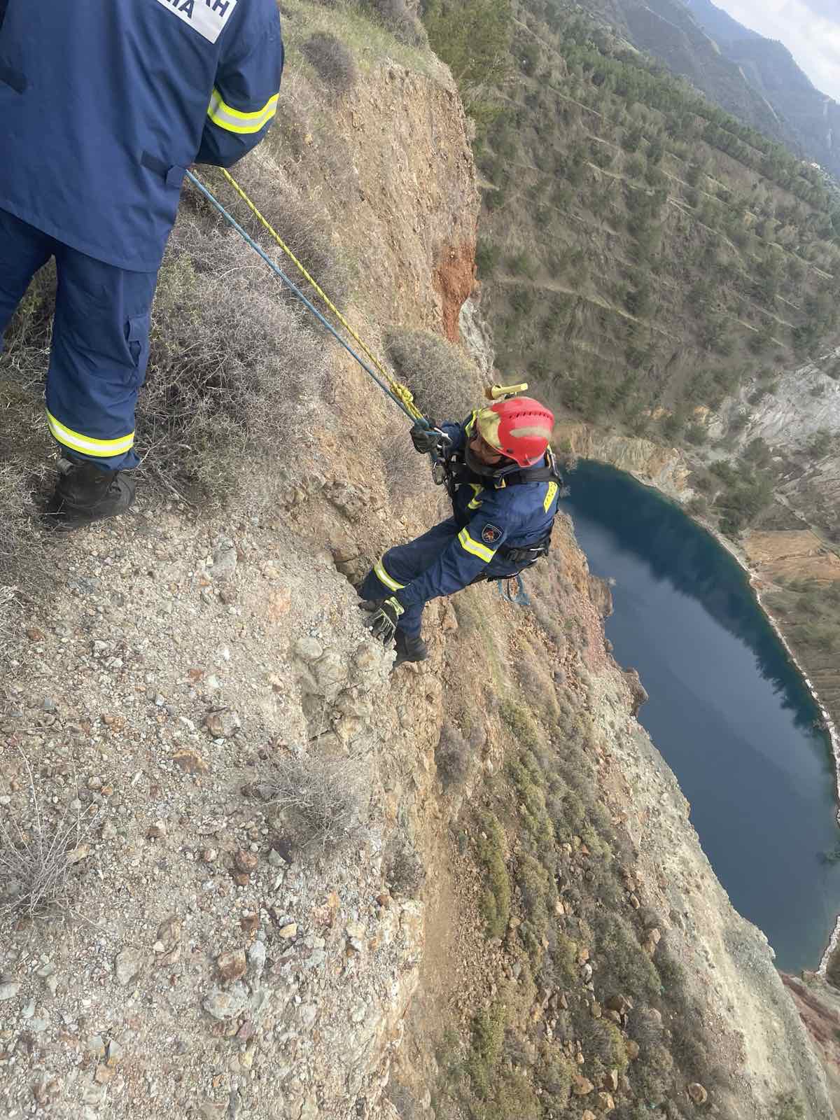 Σε σοβαρή αλλά εκτός κινδύνου κατάσταση ο Εθνοφρουρός που έπεσε σε γκρεμό